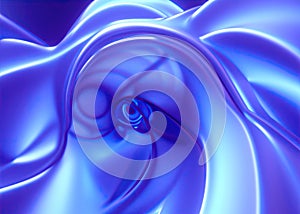 Vibrant Blue Abstract Background in 3D Render - Modern Digital Art Design for Web, Advertising, and Marketing