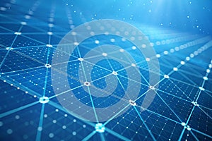 Vibrant blue abstract tech pattern background