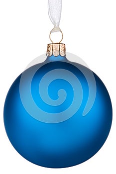 Vibrant blue Christmas Bauble