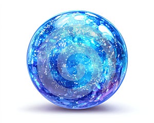 Abstract Luminous Blue Sphere