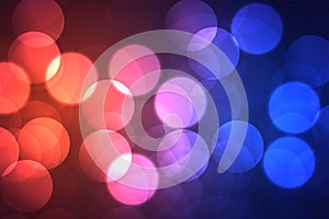 Vibrant bokeh shiny background with big circles shape