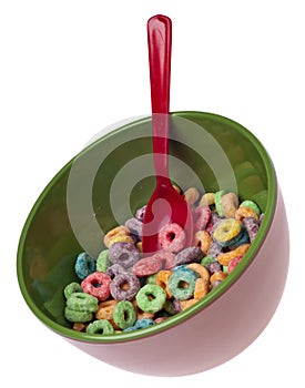Vibrant Bowl of Breakfast Cereal