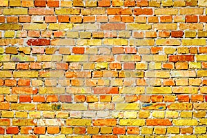 Vibrant brick wall texture pattern stone masonry background. Old brickwork texture. Backdrop texture masonry wall brick