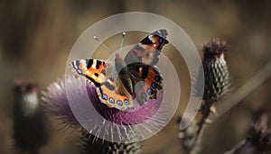 The vibrant butterfly elegance and fragility captured in close up generated by AI