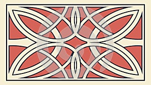 Vibrant Celtic Knot Pattern, Intricate Abstract Design, vector design Generative AI