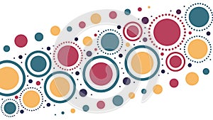 Vibrant Circular Abstract Pattern, vector design Generative AI