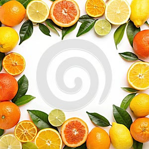 Vibrant Citrus Frame photo