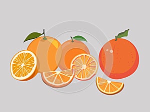 Vibrant Citrus - Illustration of an Orange