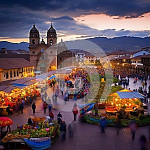 Vibrant Cityscape of Cusco, Peru