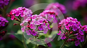 Vibrant Close-up Of Verbena In Zeiss Planar T 80mm F2.8 Style