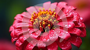 Vibrant Close-up Of Zinnia Flower With Zeiss Planar T 80mm F2.8