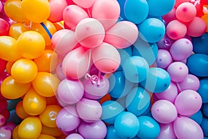 A Vibrant Collection of Colorful Balloons photo
