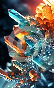 a bunch of colorful crystals photo
