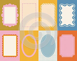 Colorful Retro Frame Collection