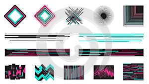 Abstract Geometric Design Elements Set