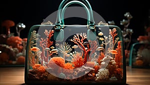 A vibrant collection of underwater elegance, a tropical journey awaits generated by AI