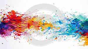 Vibrant Color Explosion: Abstract Artistic Splatter Background