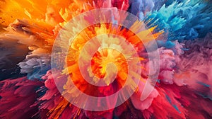 Vibrant color explosion abstract background for creative design and artistic projects