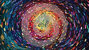 Vibrant Color Swirl Abstract Background - Hypnotic Art