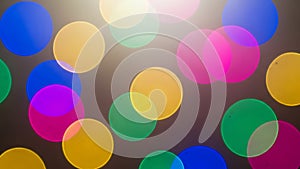 Vibrant Colored Circles on Gradient Background.