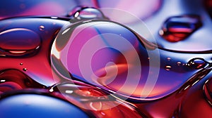 Vibrant Colored Liquid Droplets on a Smooth Surface