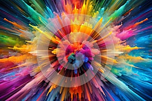 Explosion. Color abstract photo