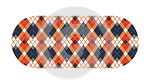 Vibrant Colorful Argyle Pattern, Dynamic Textile Design, vector design Generative AI