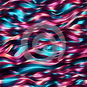 Vibrant Colorful Background With Wavy Lines. Generative AI.