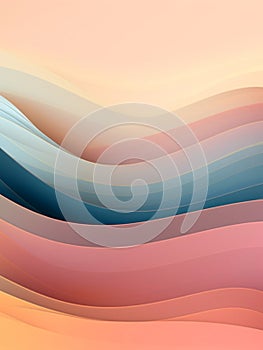 Vibrant colorful elegant abstract wavy wallpaper background