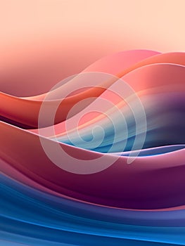 Vibrant colorful elegant abstract wavy wallpaper background