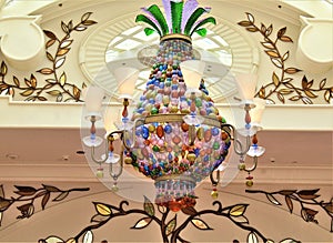 Vibrant  Colorful Hand Blown Glass Chandeliers