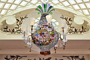 Vibrant  Colorful Hand Blown Glass Chandeliers