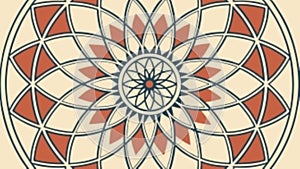 Vibrant colorful mandala, traditional artistic pattern, vector design Generative AI