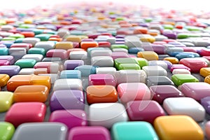 Vibrant Colorful Tiles Abstract Background for Creative Design Projects Generative AI