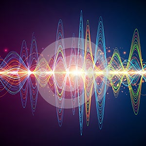 Of vibrant colors on a gradient background transitioning from