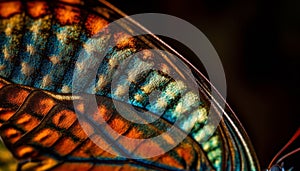 Vibrant colors and patterns on arthropod body generated by AI