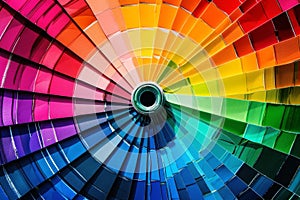 A vibrant colorwheel showing all different colors