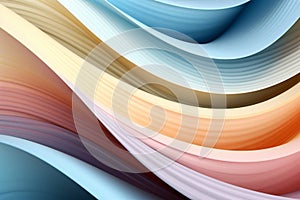 Vibrant colourful abstract wavy wallpaper background