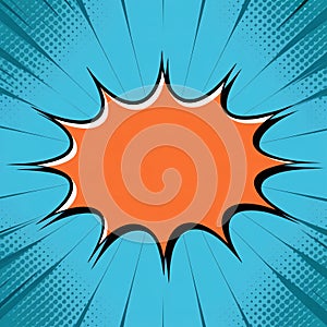 Comic Book Style Explosion Background