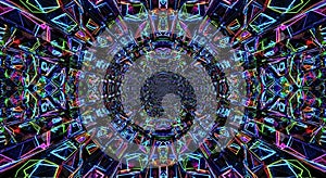 Futuristic AI Generated Digital Abstract Background and Data Flow