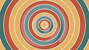 Vibrant Concentric Circular Pattern in Earthy Tones, vector design Generative AI