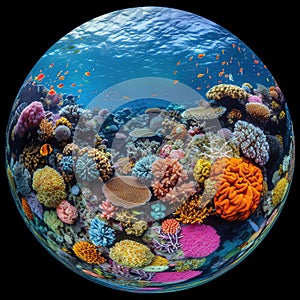 Vibrant Coral Reef Aquarium