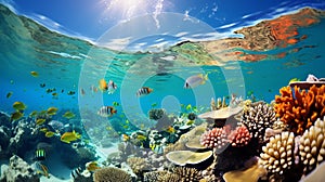 Vibrant Coral Reef: A Colorful Underwater Wonderland
