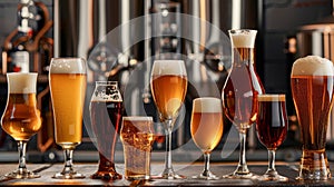 Vibrant Craft Beer Selection on Tap