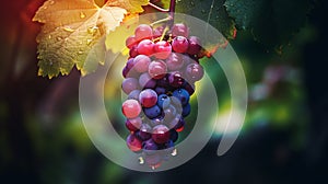 Vibrant Cross-processed Grapes With Stunning Color Gradients