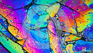 Vibrant Crystalline Microscopic Abstract