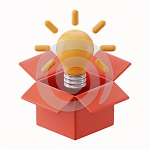 Creative Idea Thinking Outside the Box Concept