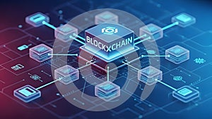 Blockchain Technology Network Concept
