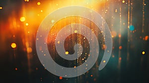 Warm Rainbow Light Leaks with Dust and Scratches Overlay