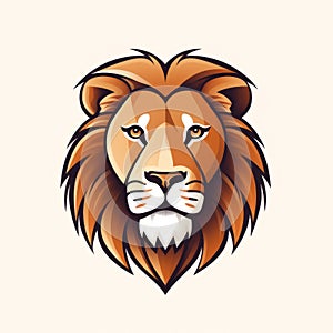 Vibrant And Detailed Cartoon Lion Logo Mascot Vector Illustration